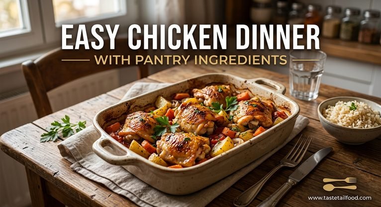 Easy Chicken Dinner with Pantry Ingredients