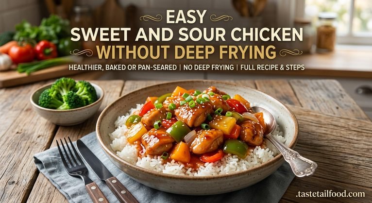 Easy Sweet and Sour Chicken Without Deep Frying