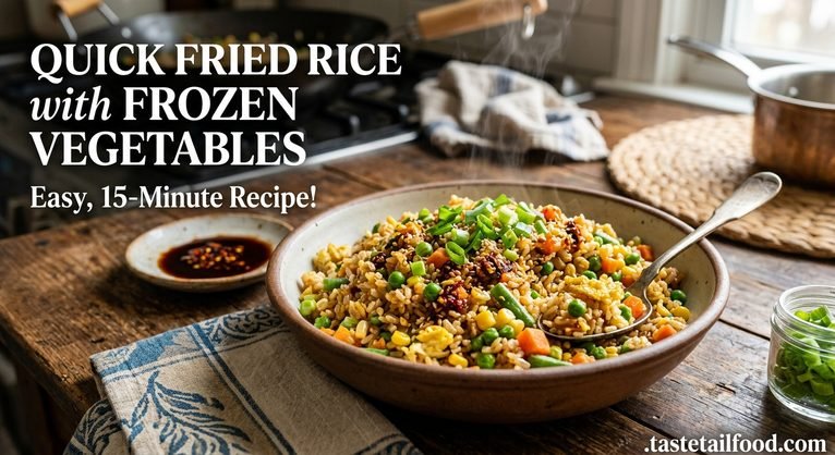 Quick Fried Rice With Frozen Vegetables