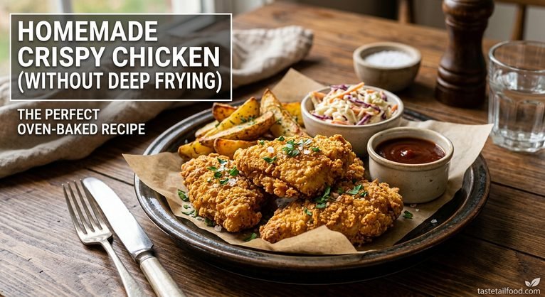 Homemade Crispy Chicken Without Deep Frying