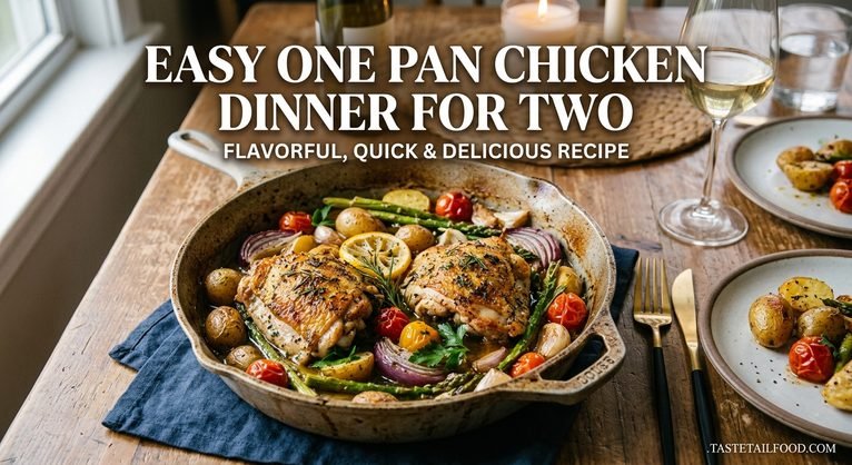 Easy One Pan Chicken Dinner for Two